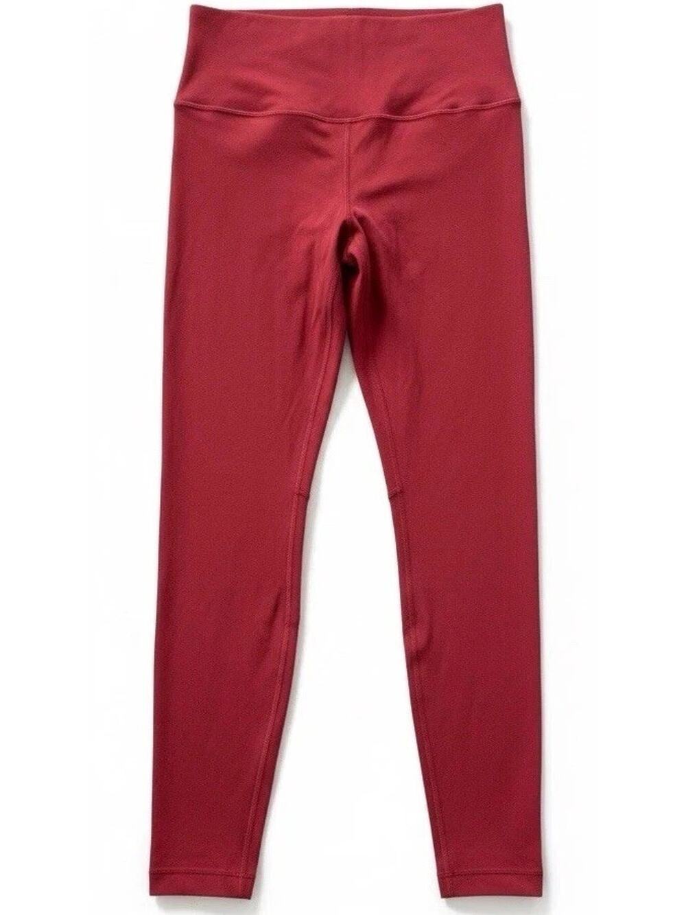 Lululemon Align HR Leggings Size 8 28” Inseam Red Nulu Yoga Pants Womens